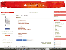 Tablet Screenshot of manteaudetoiles.net